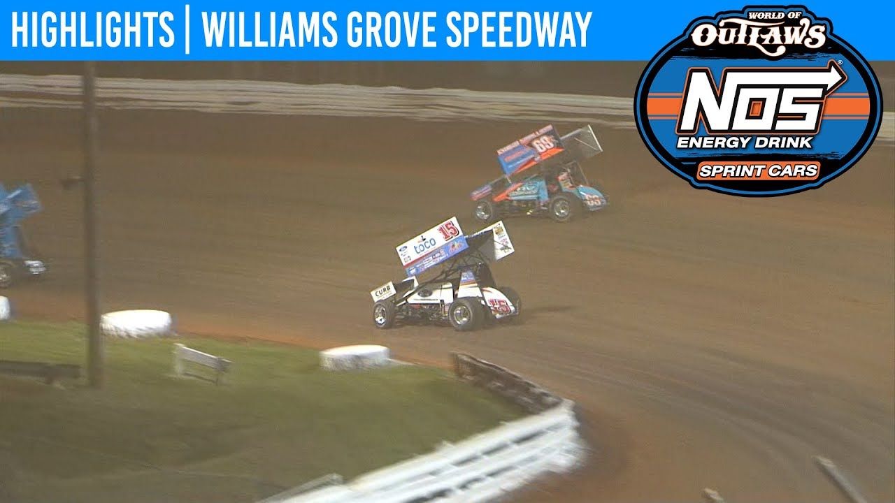 World of Outlaws NOS Energy Drink Sprint Cars Williams Grove Speedway May 18, 2019 | HIGHLIGHTS