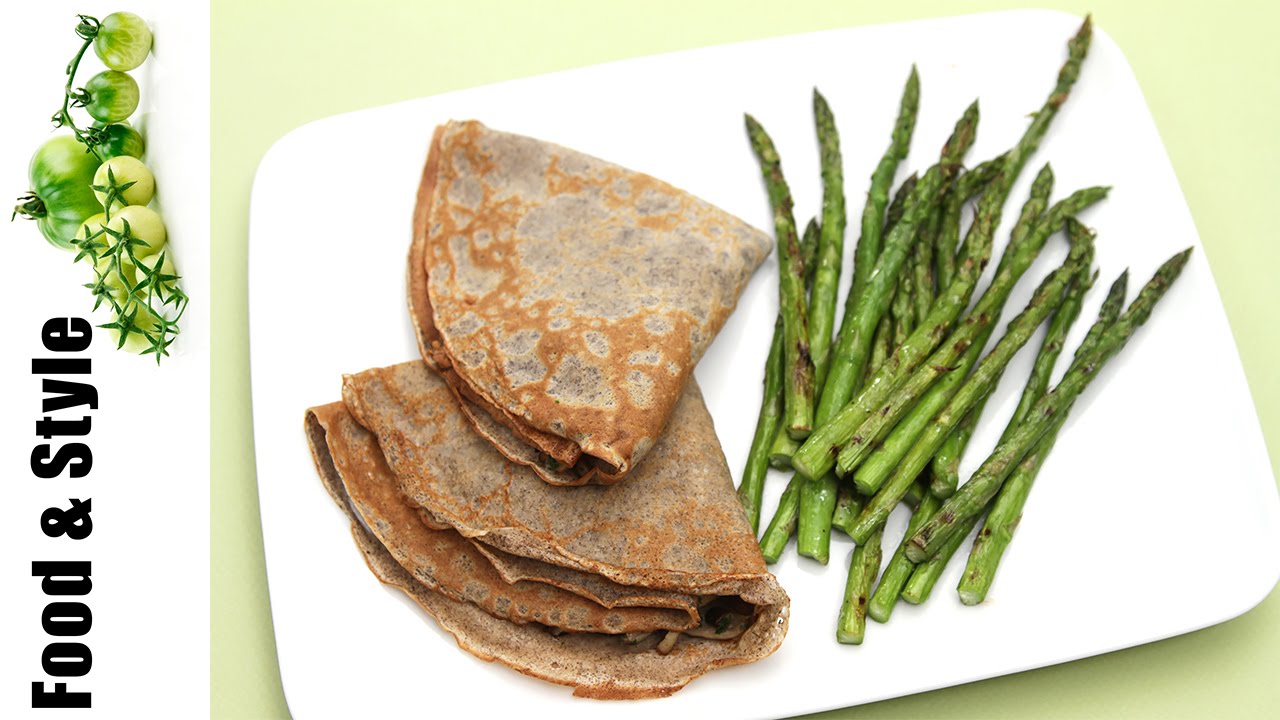 Buckwheat Crêpes with Mushrooms en Persillade & Goat Cheese Fonduta