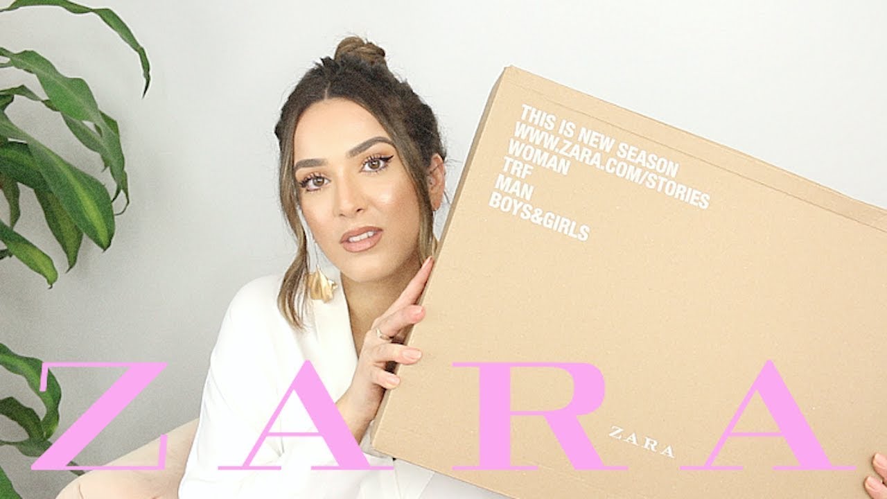 HUGE ZARA UNBOXING & TRY ON WOOO