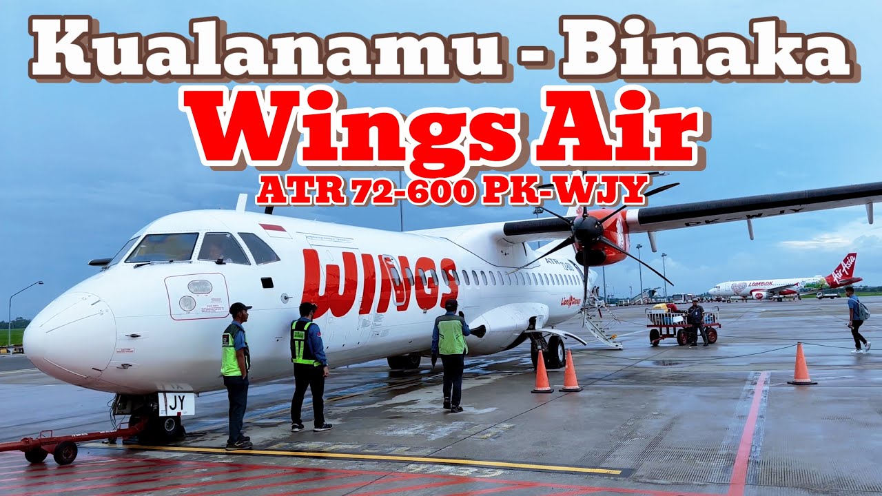 Naik Pesawat Wings Air dari Bandara Kualanamu Medan ke Bandara Binaka Gunung Sitoli Wings ATR 72-600