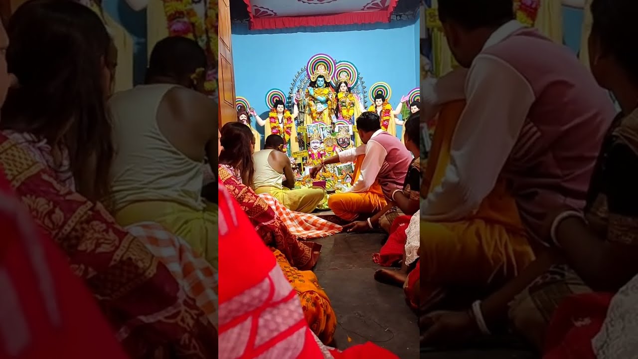 khaskole radha Govind mondire rash pujo😊♥️🙏