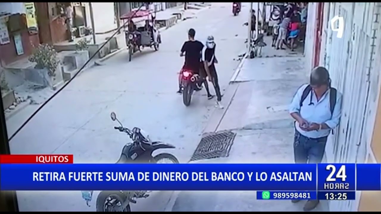 Iquitos: delincuentes armados golpean a hombre para robarle sus pertenencias