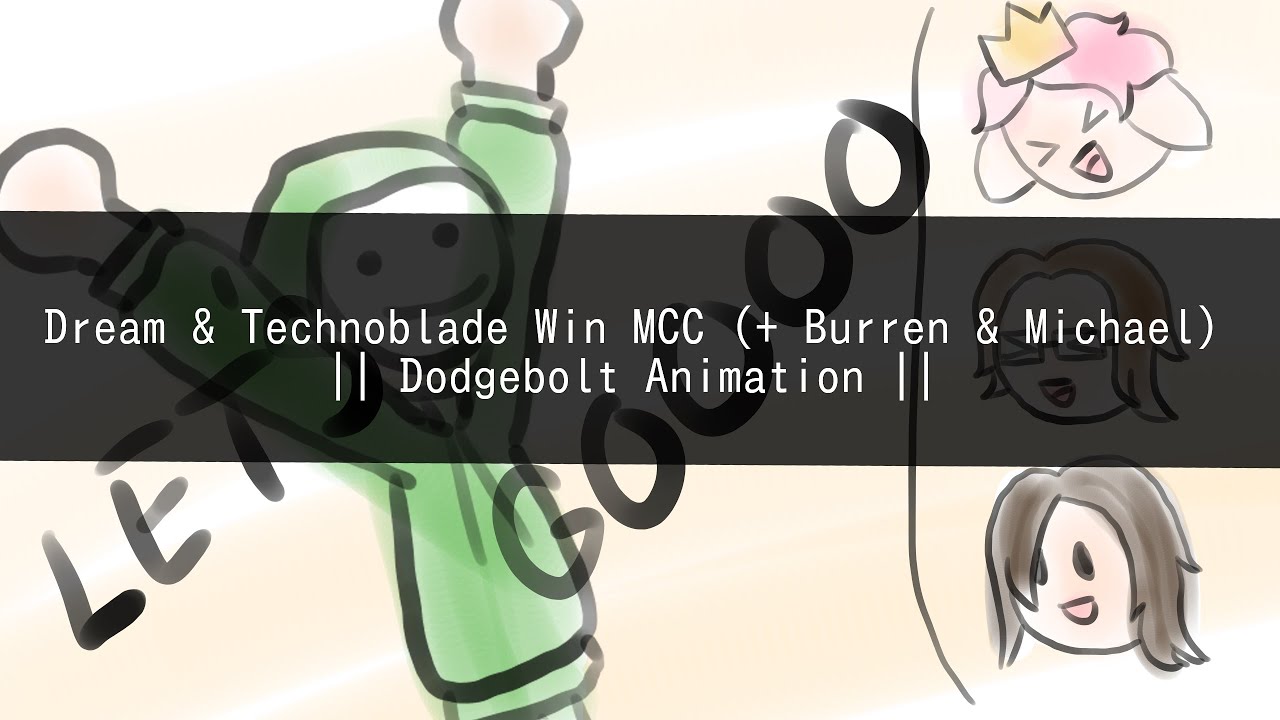 Dream and Technoblade Win MCC (+ King_Burren & Michaelmcchill) || Dodgebolt Animation