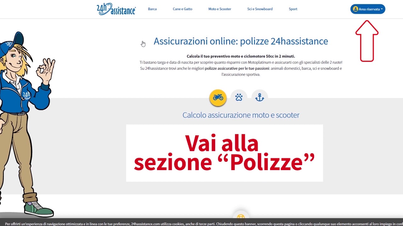 Sospendere la polizza online