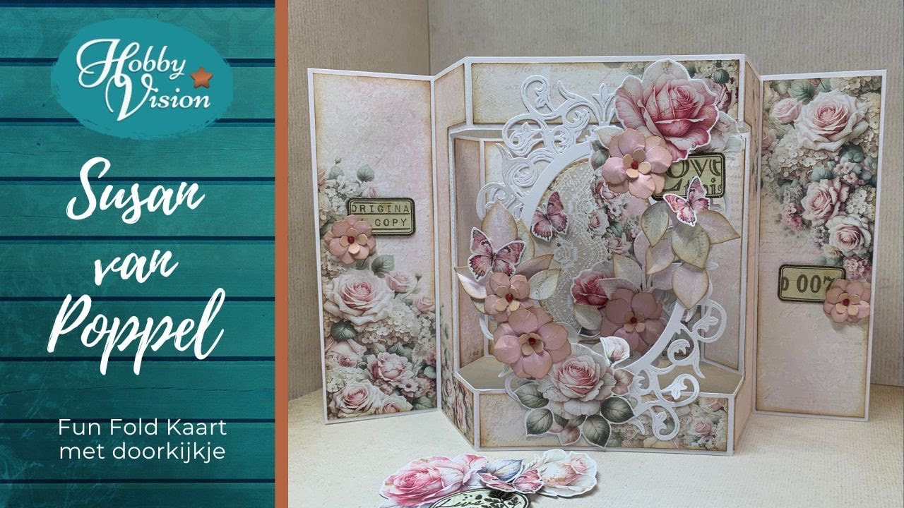 FBLive - Fun Fold kaart met doorkijkje door Susan - 13 mei