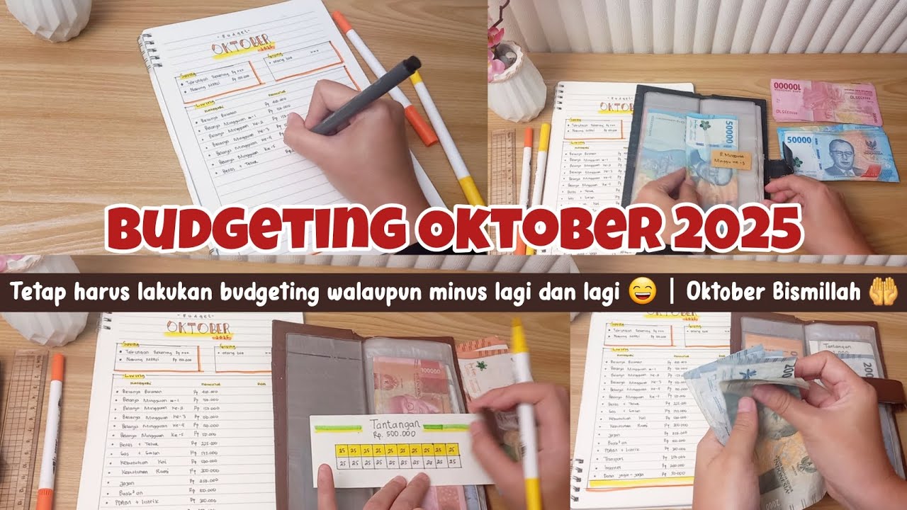 Budgeting Oktober 2025 | review budget September lanjut atur anggaran Oktober biar ga minus aja 😆
