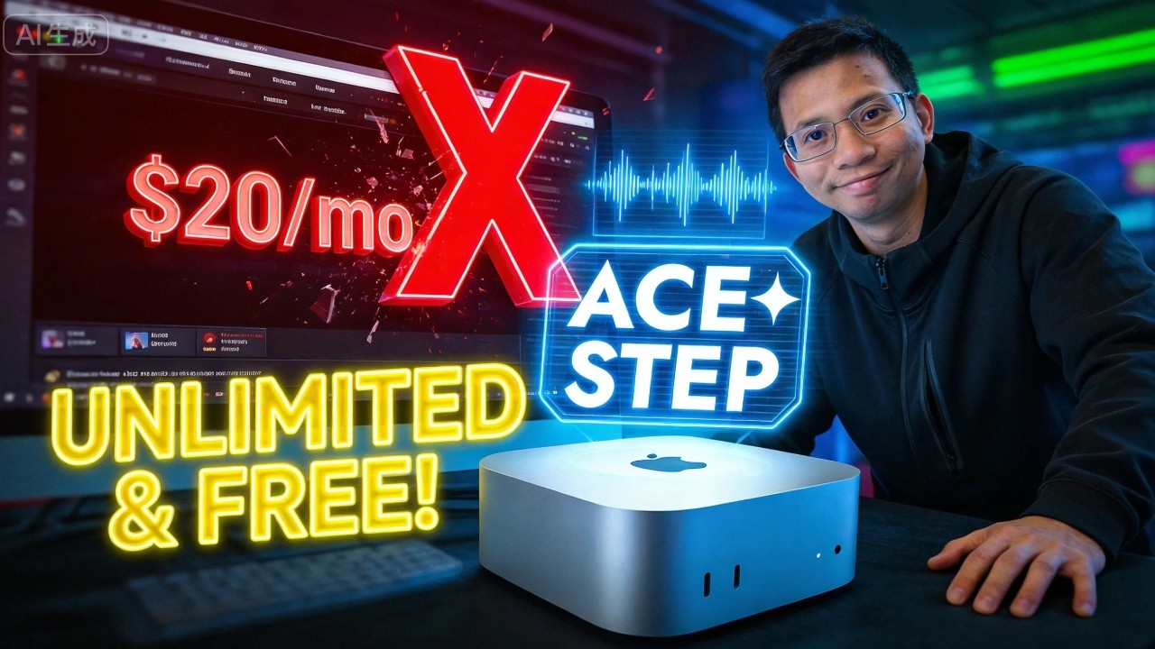[No Talking] Free AI Music | ACE-Step 1.5 Install on MacMini M4 | 零成本 MacMini ACE-Step 1.5 本地部署