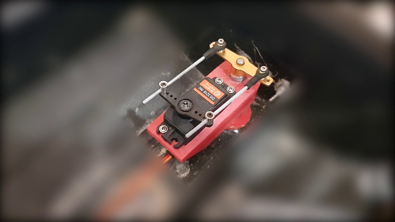 Угол сервы для руля кораблика