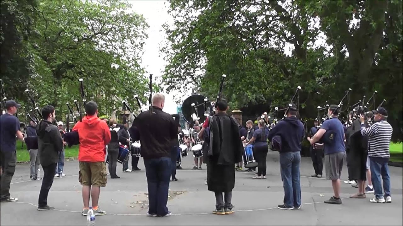78th Fraser Highlanders: Medley practice (2) Glasgow 2015