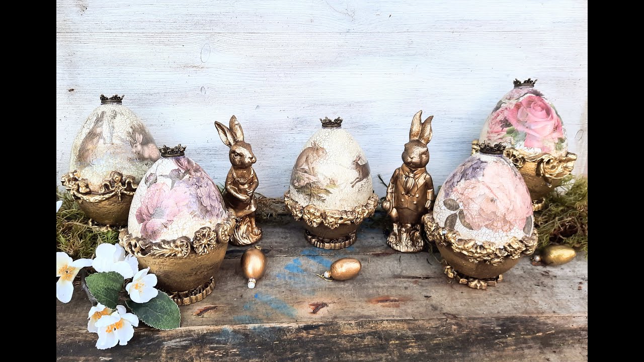 Anleitung Decoupage Eier - Instructions decoupage eggs