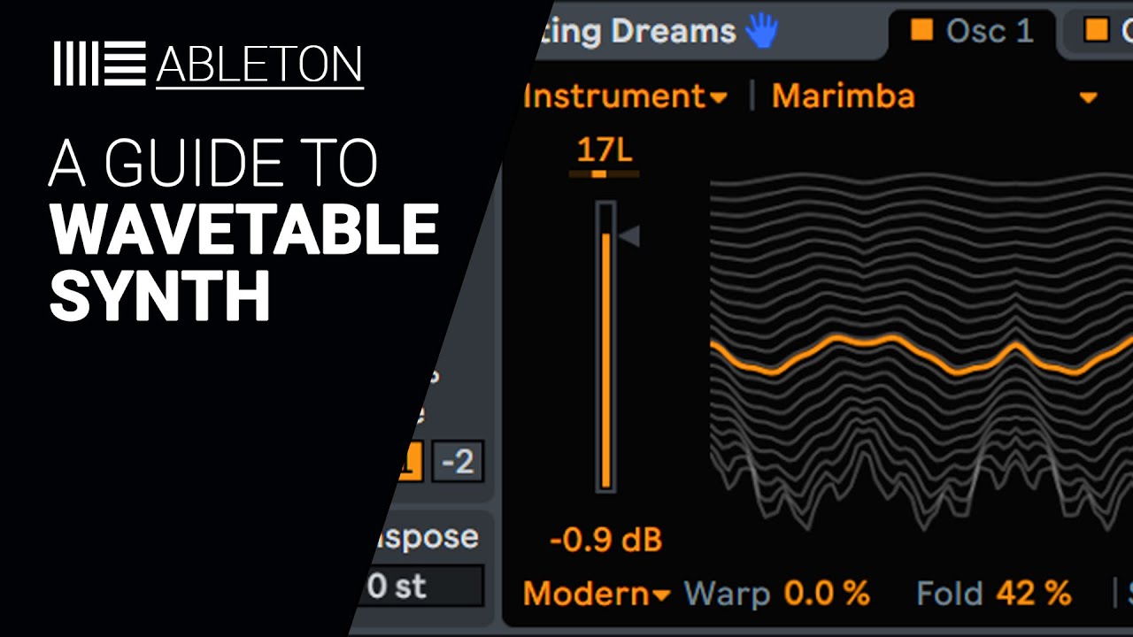 A guide to the Ableton WAVETABLE SYNTH tutorial