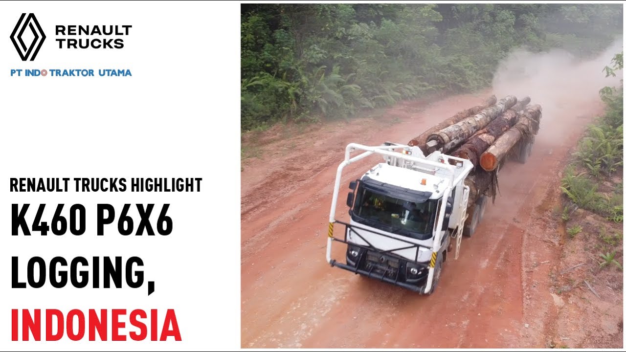 HIGHLIGHT RENAULT TRUCKS K460 P6X6 LOGGING TRUCKS, INDONESIA