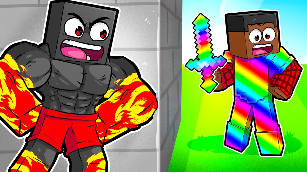 Майнкрафт Спидраннер Против Охотников, Но Каждый Сломанный Блок Увеличивает Мою СИЛУ