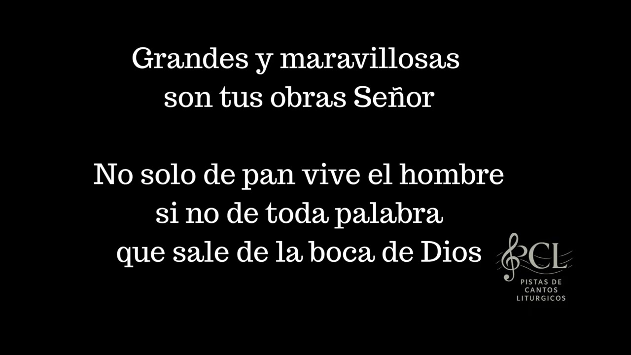 Aclamación antes del Evangelio 1° Domingo de Cuaresma Ciclo A (Melodía 2 Cuaresma)