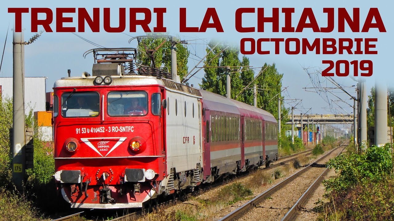 Trenuri la Chiajna-Trainspotting in the Wallachian Plain-Bahnverkehr in die Walachische Tiefebene