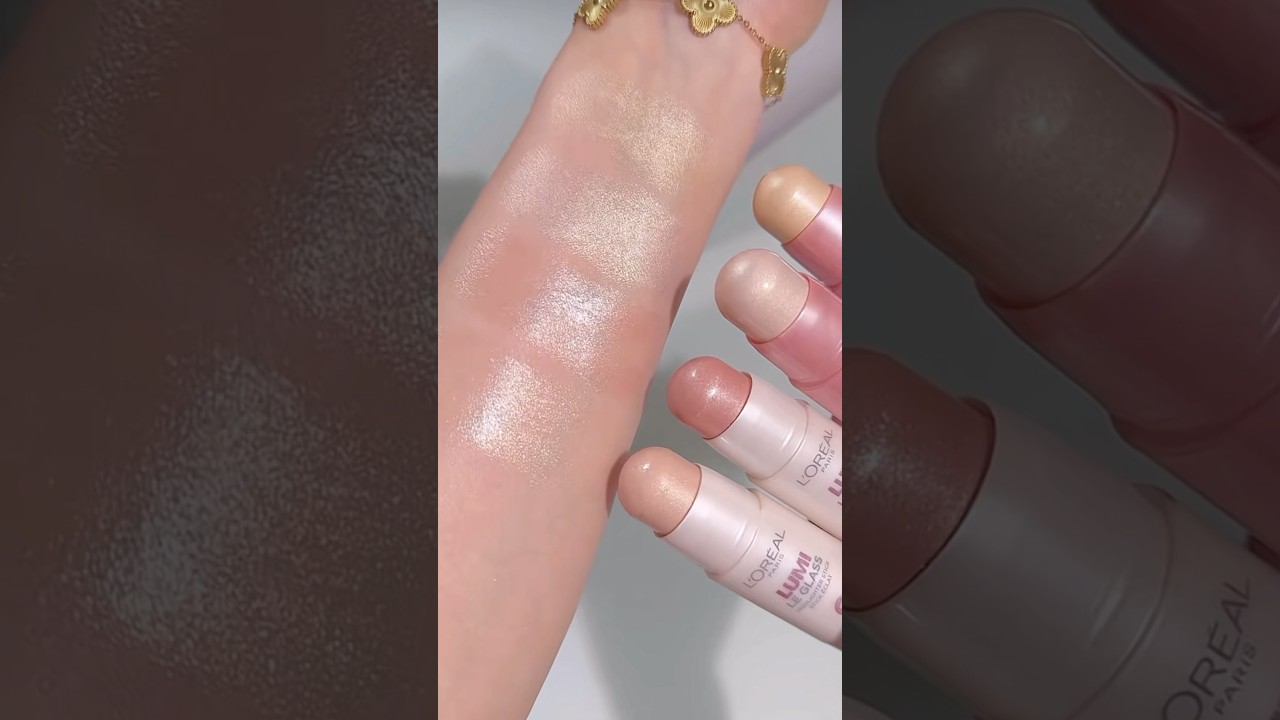 Loreal Lumi Le Glass Highlighter Sticks #shorts #youtubeshorts
