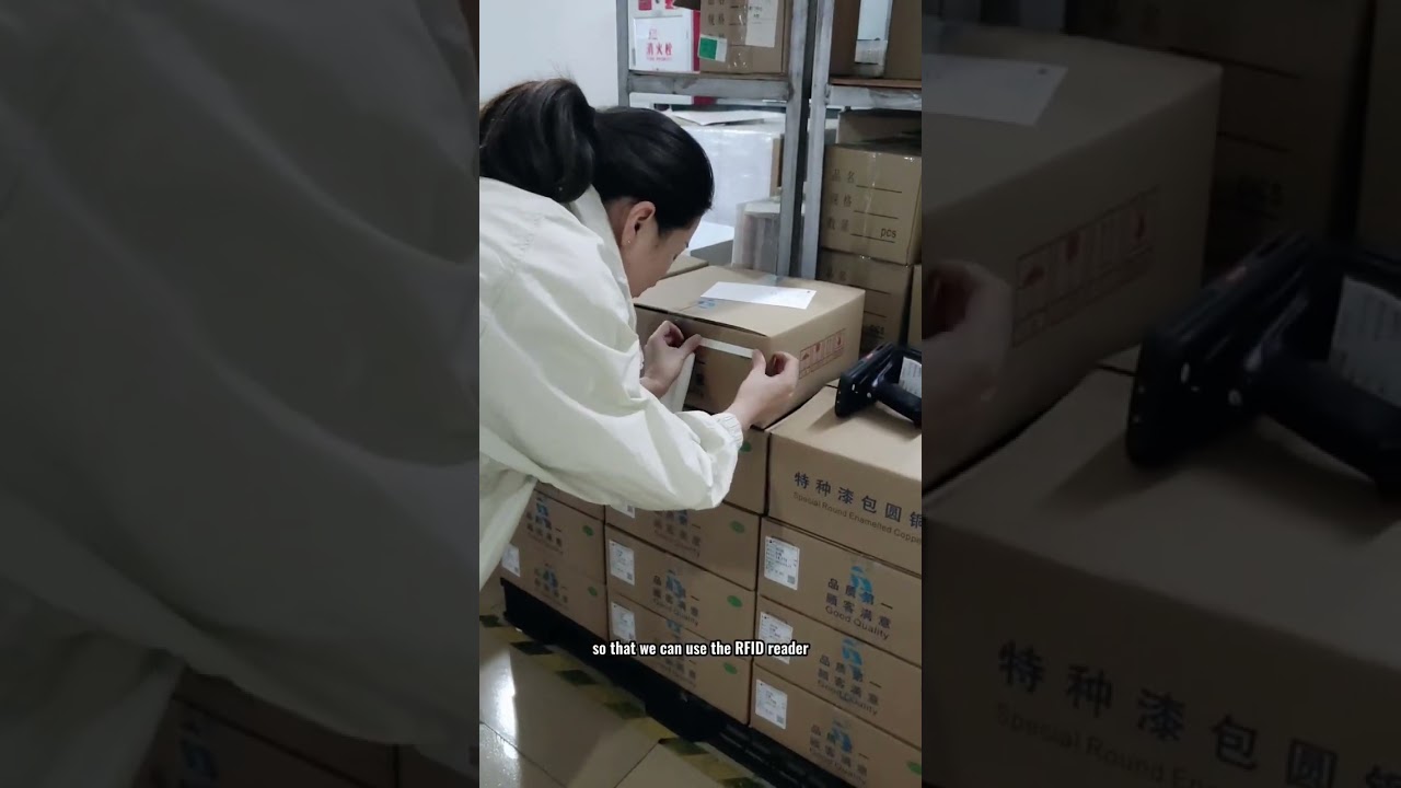 Application of RFID tags in inventory management. #rfid #rfidtags #rfidchip #rfidreader