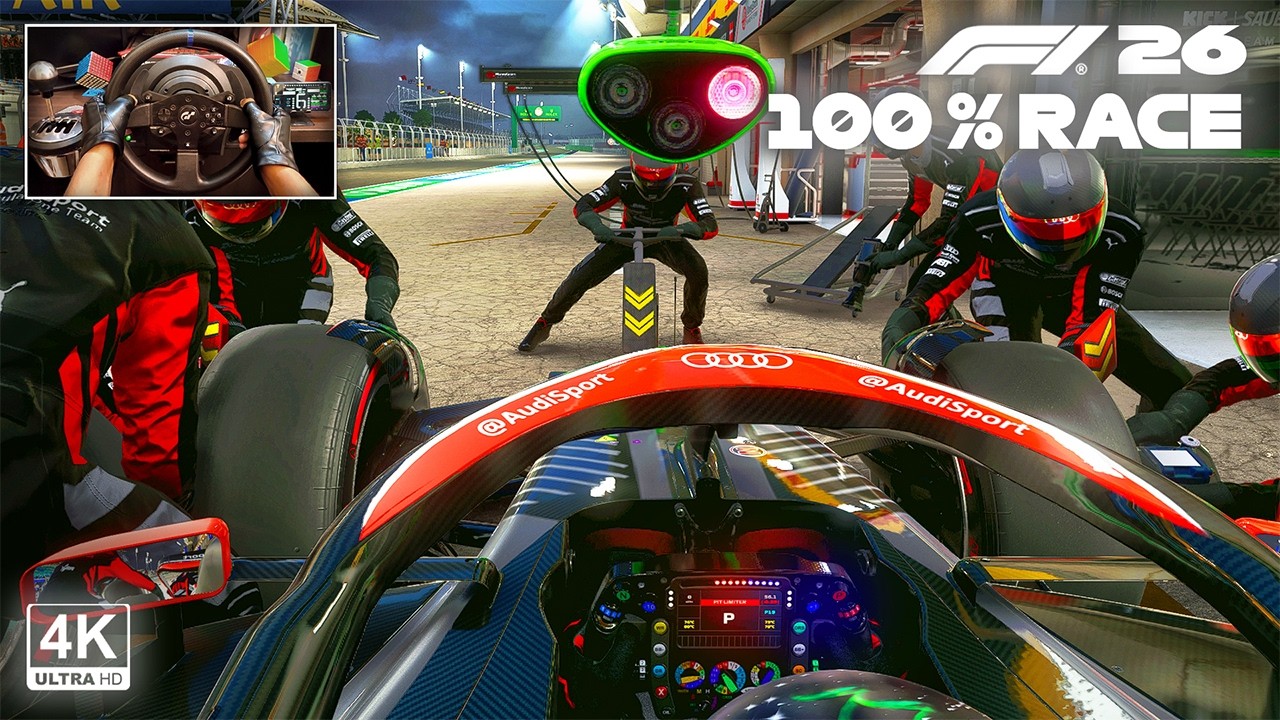 F1 26 MOD - Valtteri Bottas's Audi F1 | Bahrain GP 100 % Race | Steering Wheel Gameplay