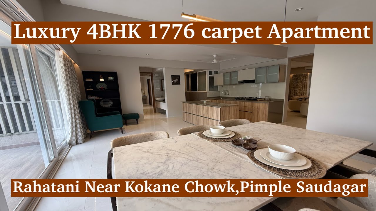 Luxury 4BHK Flat 1776 Sqft Carpet – Rahatani | Near Pimple Saudagar | Pune Real Estate