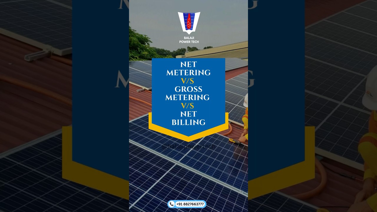 Solar ke billing methods : Net metering, gross metering and net billing. #solartips #solarbenefits