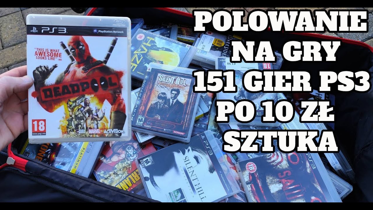 KUPIŁEM 151 GIER NA PS3 PO 10 ZŁ SZTUKA POLOWANIE NA GRY UK ANGLIA