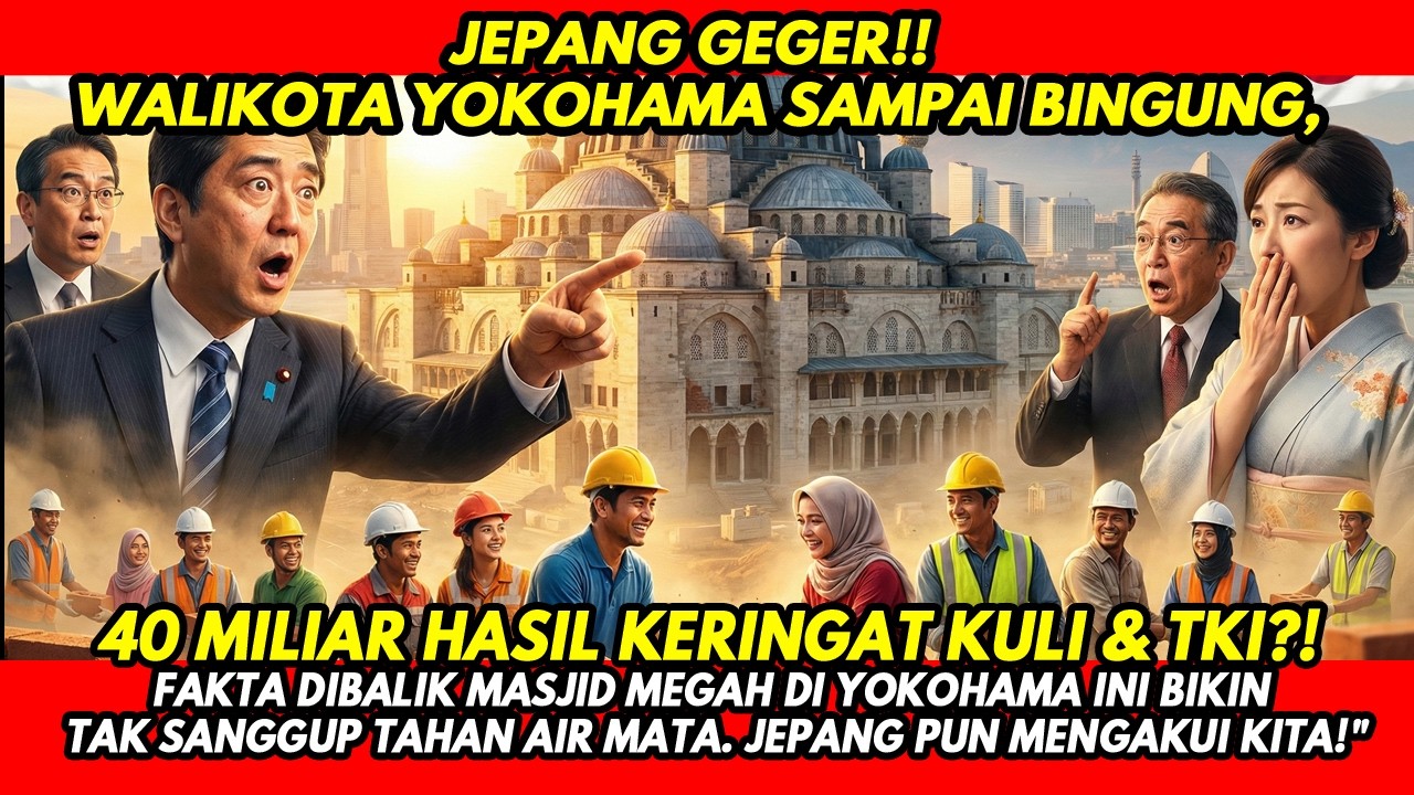 WARGA JEPANG KAGUM! MASJID MEGAH 40 MILIAR HASIL 'PATUNGAN' ORANG INDONESIA BERDIRI...