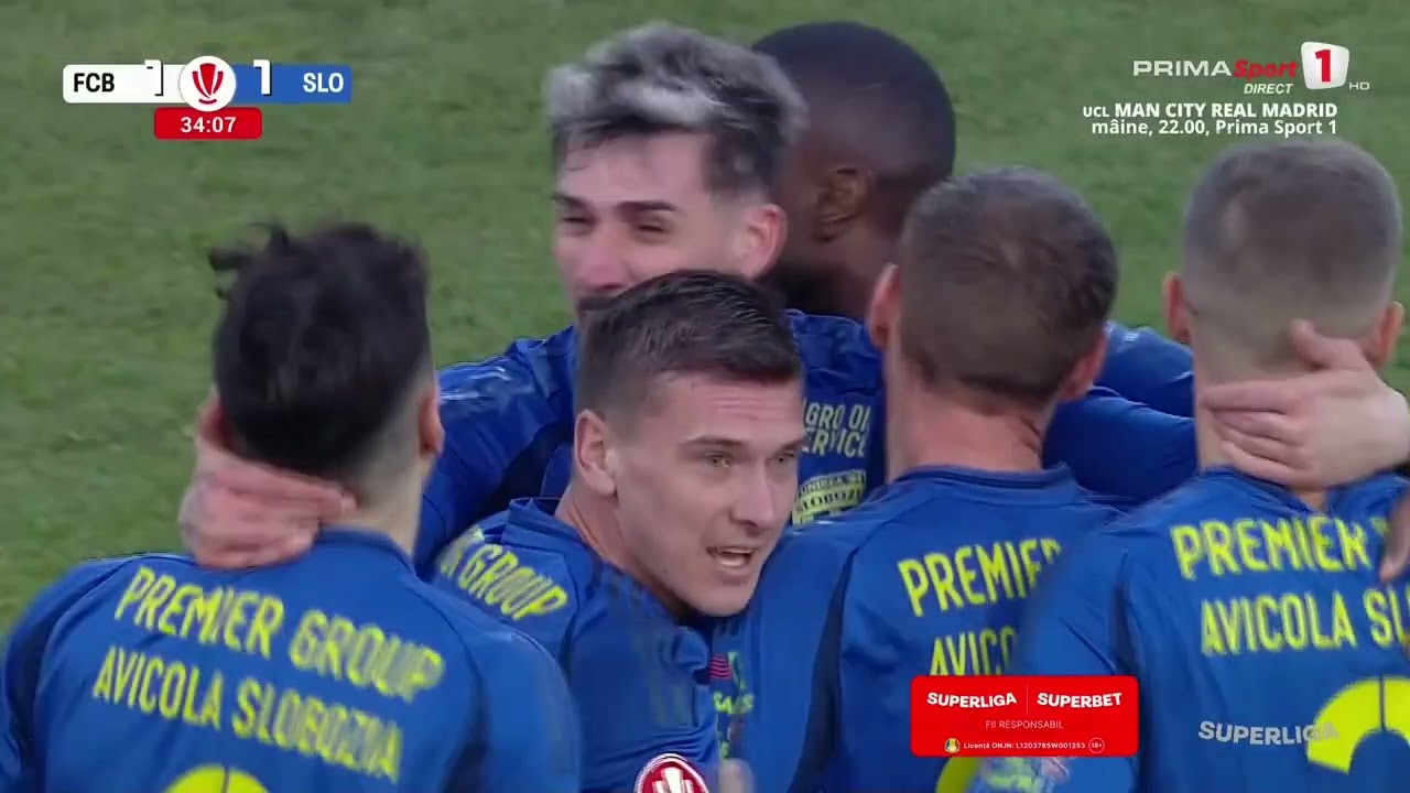 REZUMAT: FC Botoşani - Unirea Slobozia 3-2. NEBUNIE! Botoşani, 2 goluri în min 89 şi 91 în 10 oameni