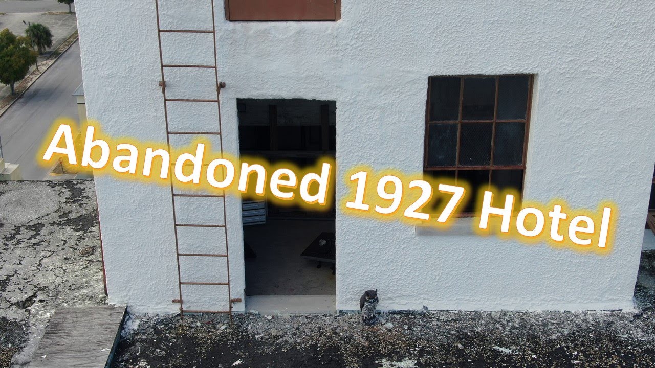 Abandoned Dixie Walesbilt Hotel Urban Exploration by Drone, Lake Wales, Florida