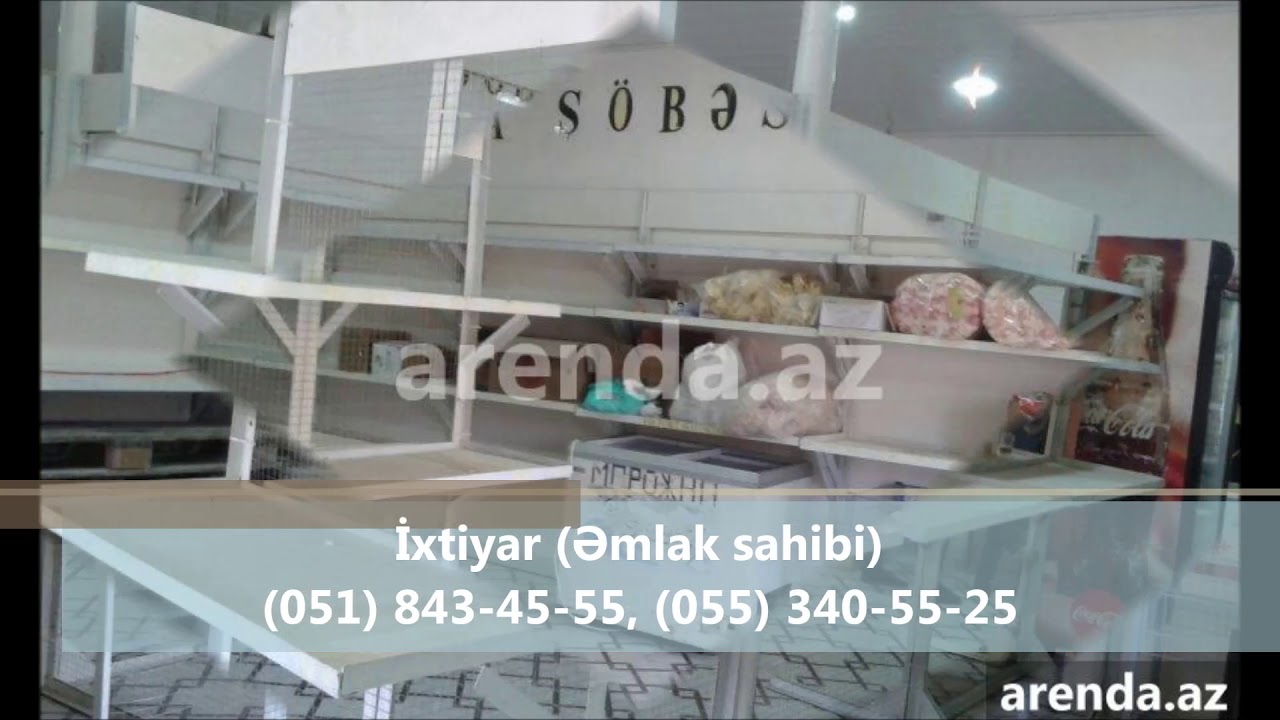 Cəmi 200 AZN - M&uuml;şviqabadda obyekt arendaya verilir - İxtiyar  (051) 843-45-55, (055) 340-55-25