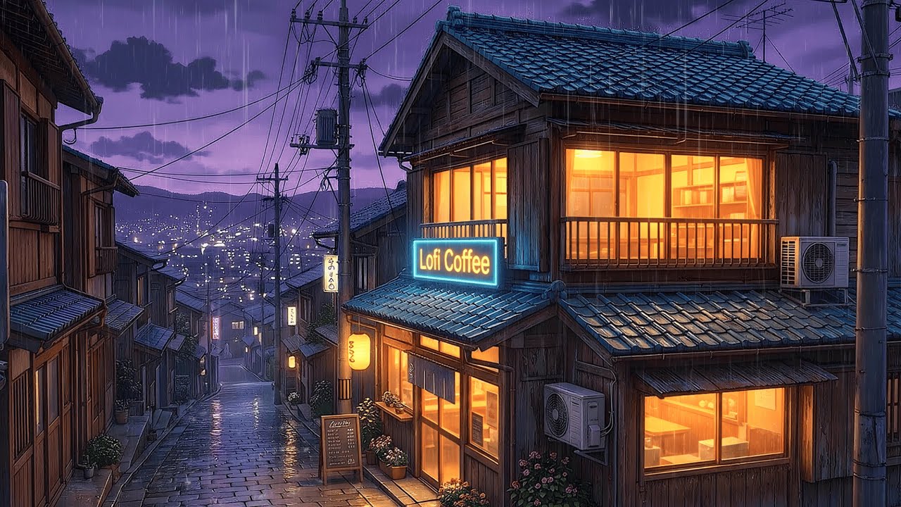 90's Chill Lofi Rain Night 🌧️ Relax, Study & Unwind | Cozy Lofi Beats