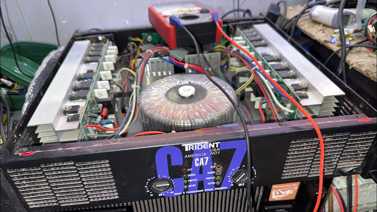 Trident ca7 power amplifier kalas na yung wire ng dalhin sakin yun pala mataas lang ang biasing
