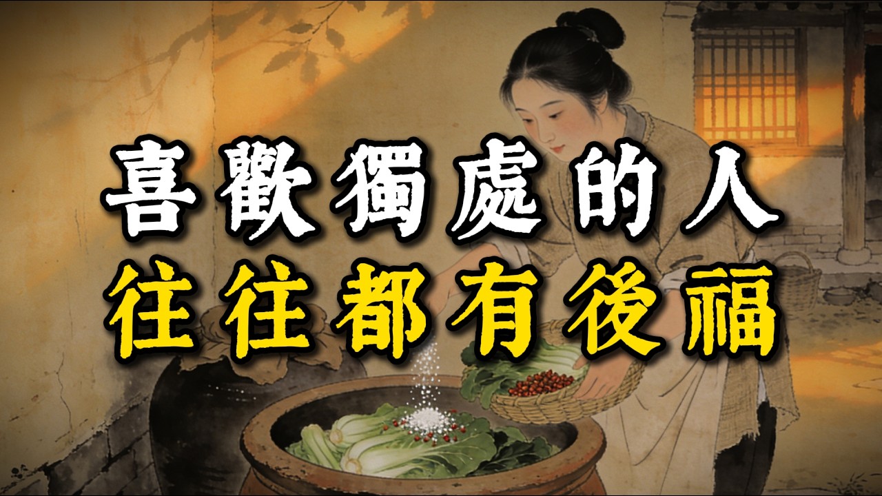 喜歡獨處的人往往都有後福#強者思維 #智慧 #人生智慧 #成功思維模式 #謀事在人
