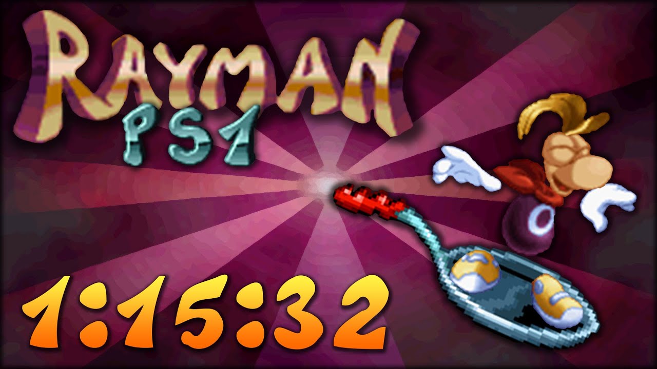 Rayman 1 PS1 100% speedrun 1:15:32