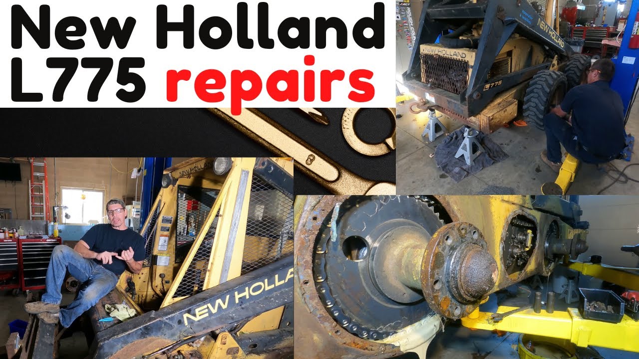 New Holland L775 brakes, chain tension, fixing wheel drift.  Preparing skidsteer for spring projects