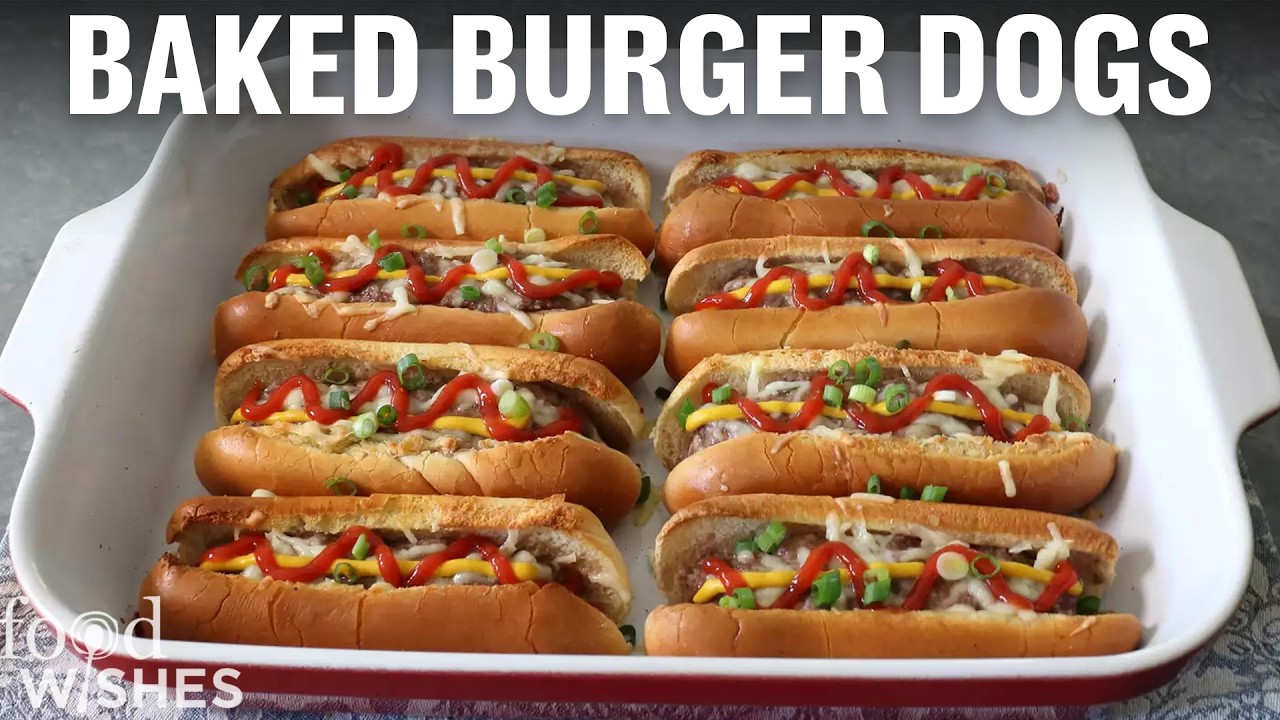 How to Make Baked Burger Dogs | Food Wishes