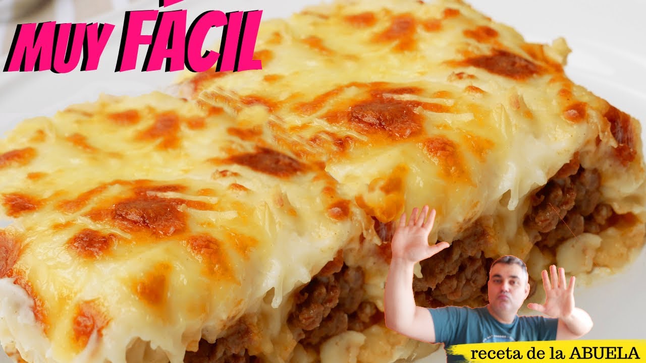 DELICIOSOS Canelones CASEROS 😜🍳 de carne picada con BECHAMEL sin grumos.