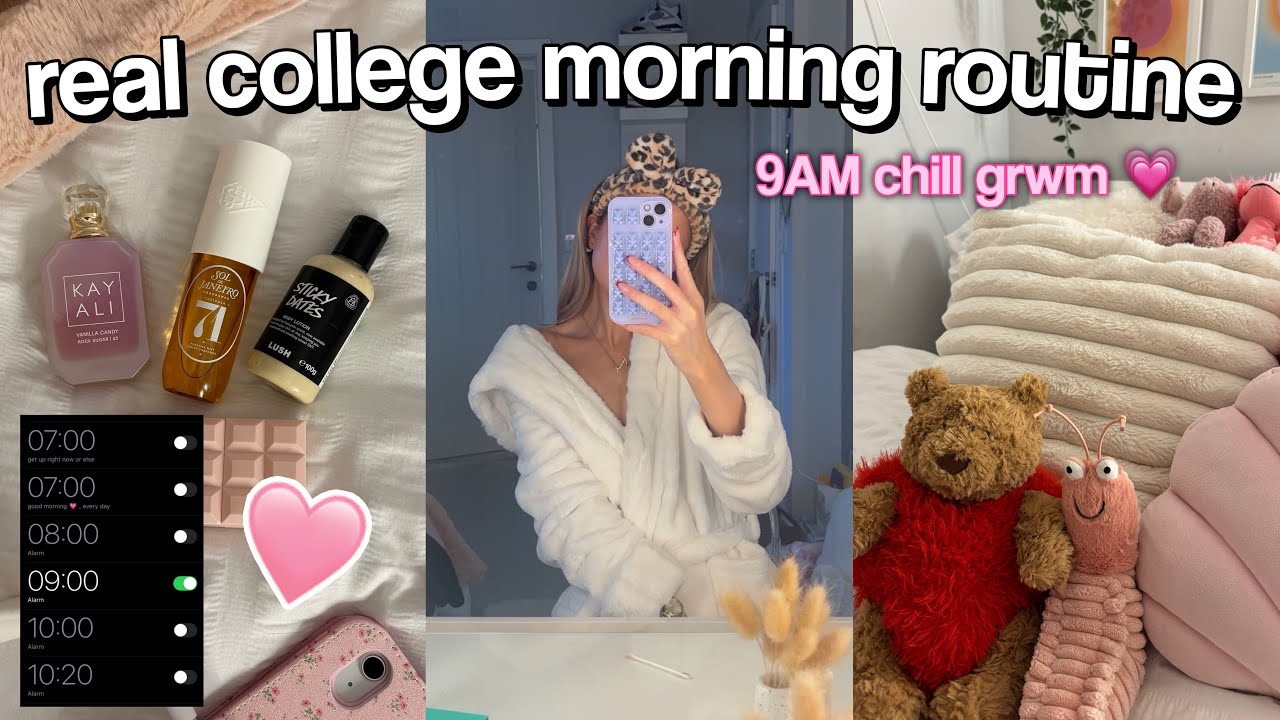 REAL COLLEGE MORNING ROUTINE *9AM GRWM*