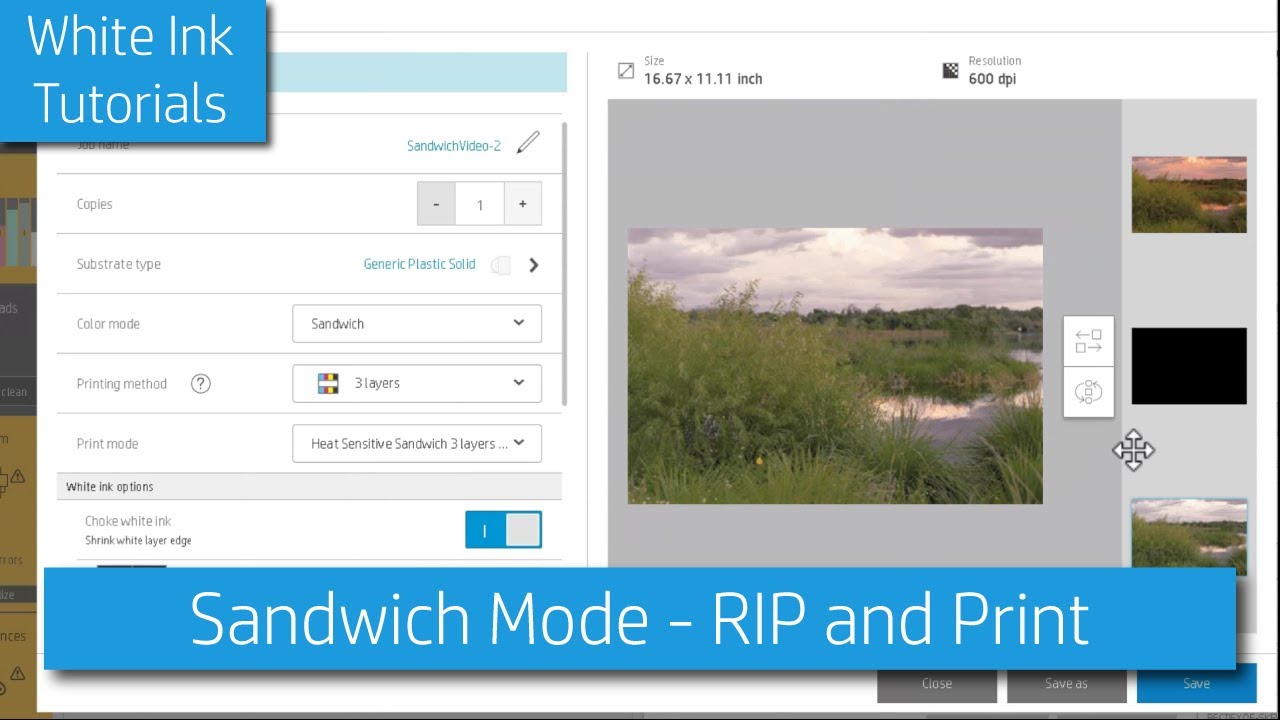 Sandwich Mode - HP R-Series and Latex 2700 Printers