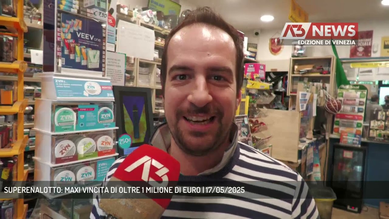 SUPERENALOTTO: MAXI VINCITA DI OLTRE 1 MILIONE DI EURO | 17/05/2025
