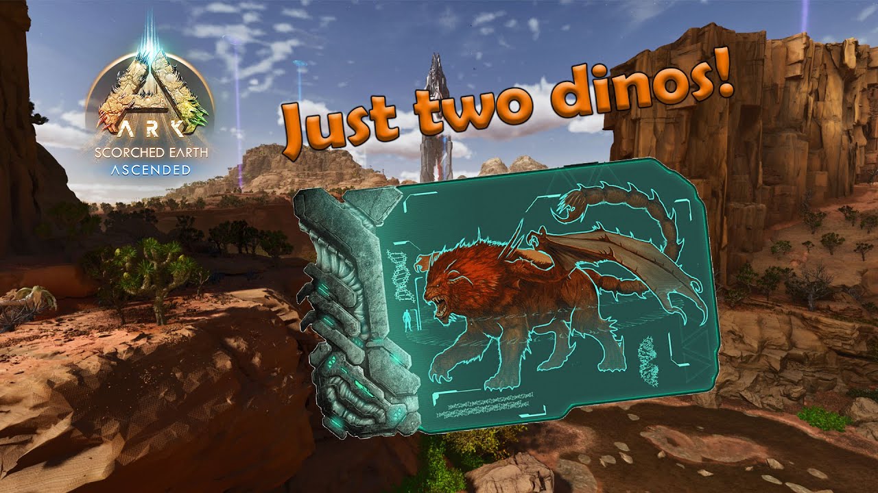 Stupid way to beat the alpha manticore with just two dinos in Ark Survival Ascended! (PATCHED OUT)