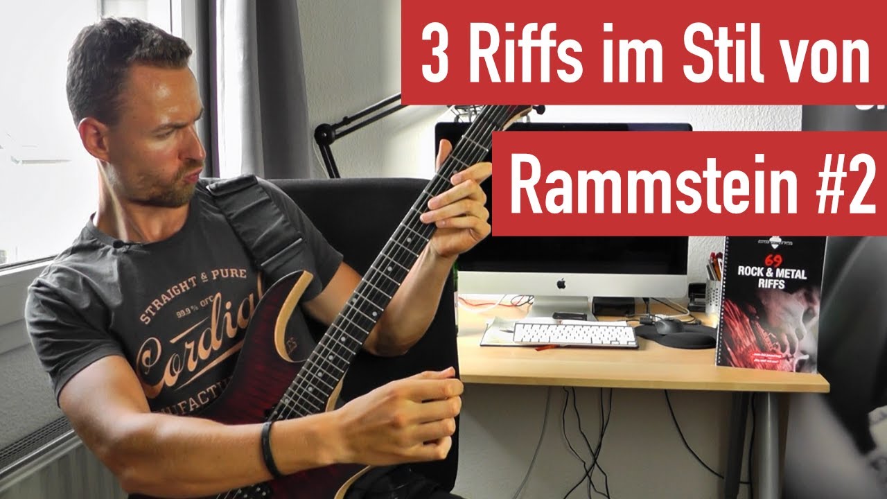E-Gitarren Riffs lernen - 3 Riffs im Stil von Rammstein #2 | Guitar Master Plan