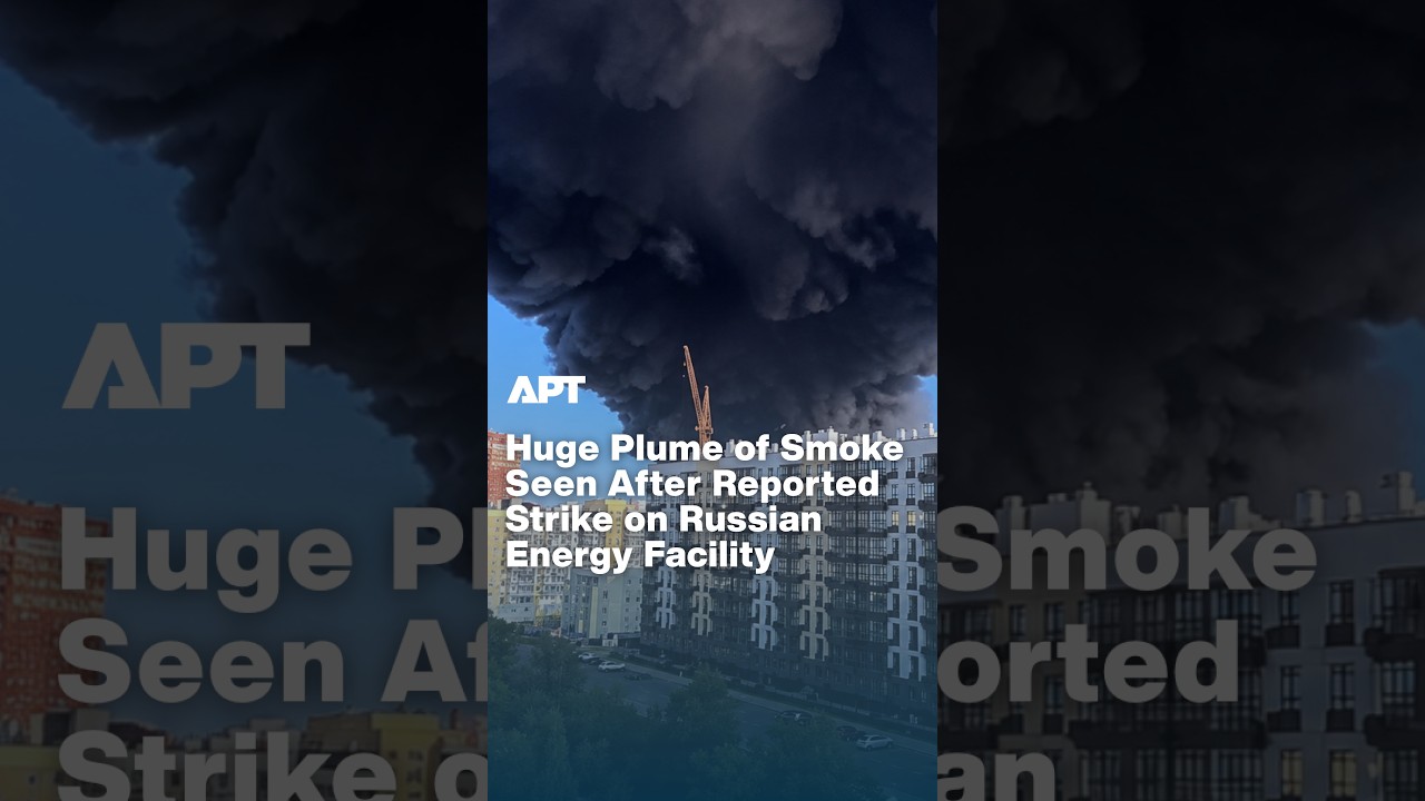Eyewitness Footage Shows Fire and Smoke at Russian Energy Facility After Reported Attack | APT