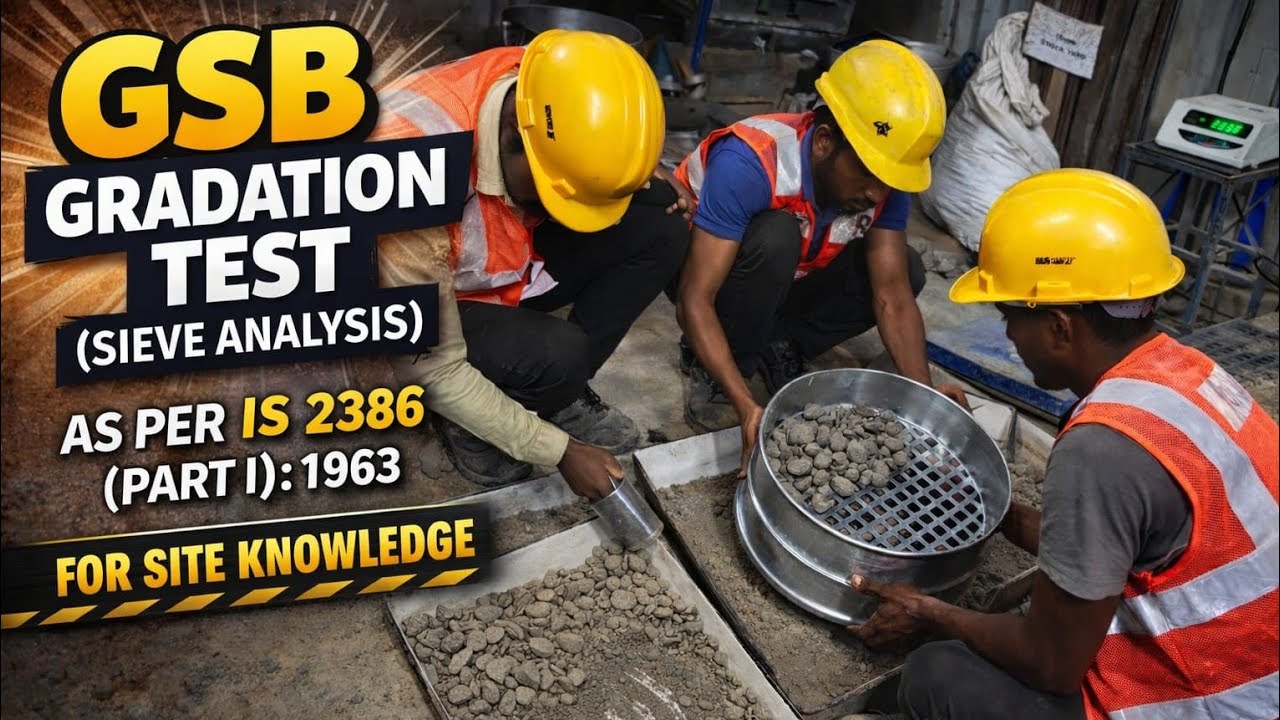 Gradation test of GSB materail | Sieve analysis of GSB | Lab testing|Road test|GSB Test as per Morth
