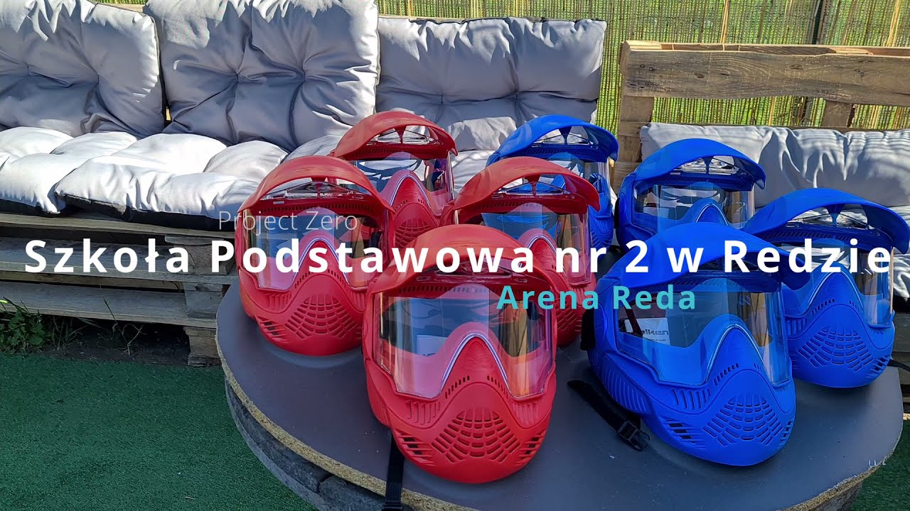 Szkoła Podstawowa nr 2 gra w paintball na Arenie w Redzie