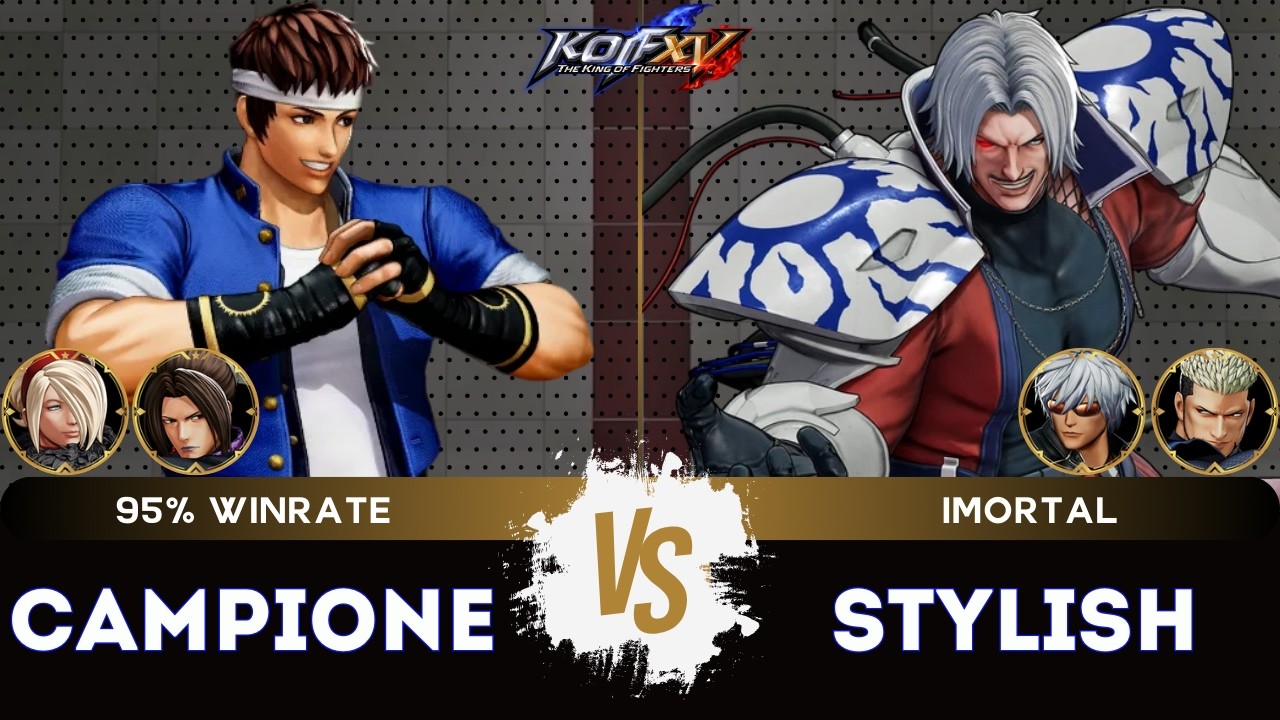 KOF XV ▰ CAMPIONE (Duo Lon/Shingo/Ash) 🆚 STYLISH (K'/O.Rugal/Goenitz) 🎞️Replay Match - 3/26