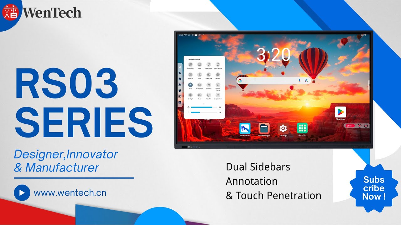 RS03 SERIES - dual sidebars, annotation, touch penetration