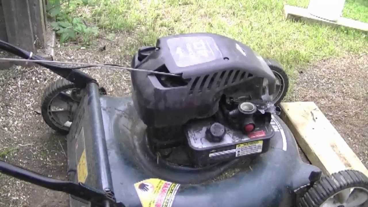 КАК ОТРЕГУЛИРОВАТЬ ОБОРОТЫ ДВИГАТЕЛЯ НА ГАЗОНОКОСИЛКЕ BRIGGS AND STRATTON