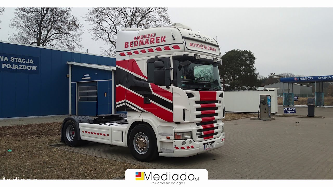 Oklejanie ciągnika siodłowego SCANIA