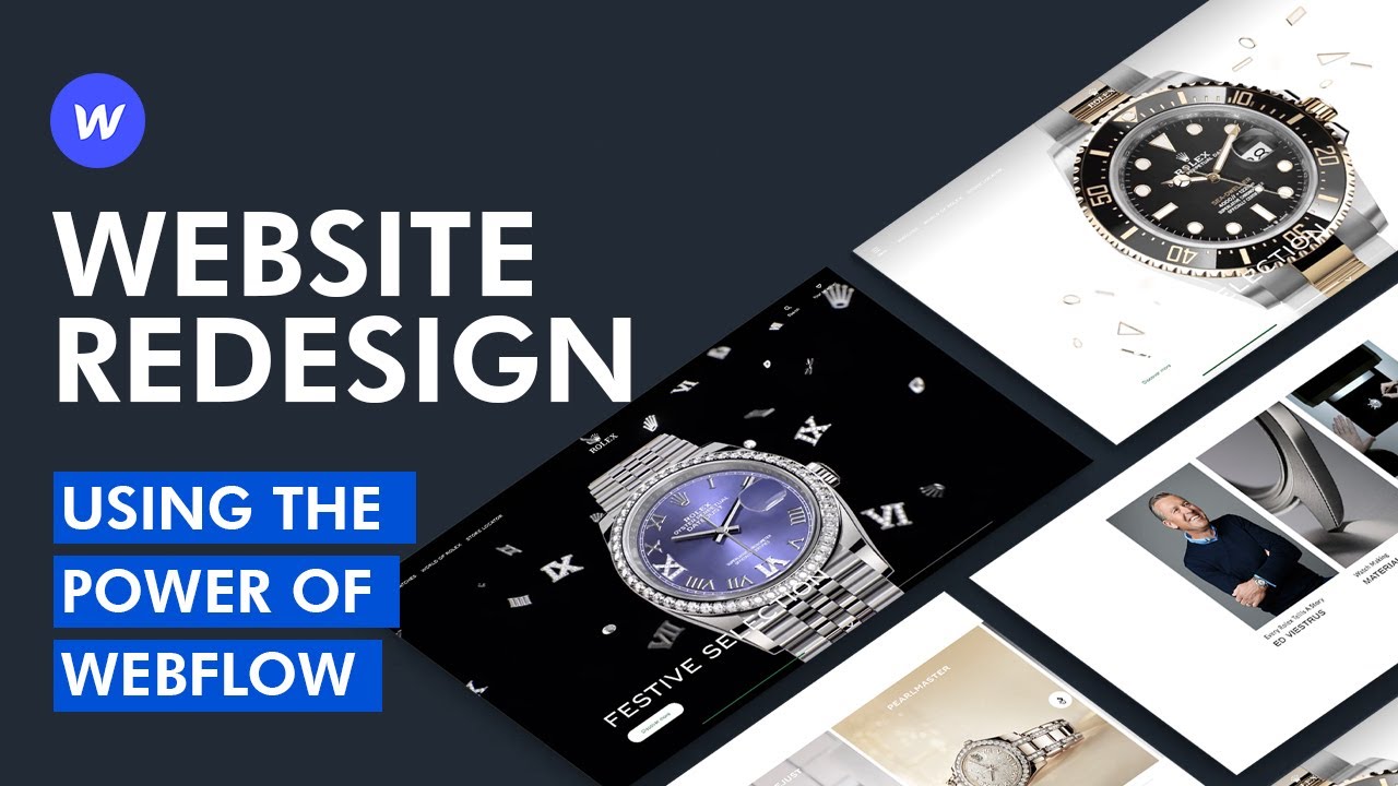 Rolex Website Redesign - Webflow Website Tutorial