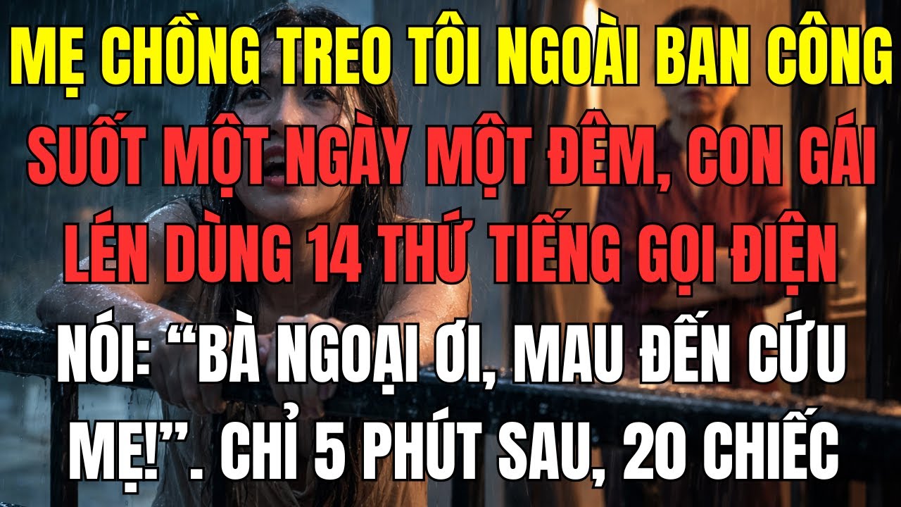 Mẹ chồng treo tôi ngoài ban công suốt một ngày một đêm, con gái lén dùng 14 thứ tiếng gọi điện nói: